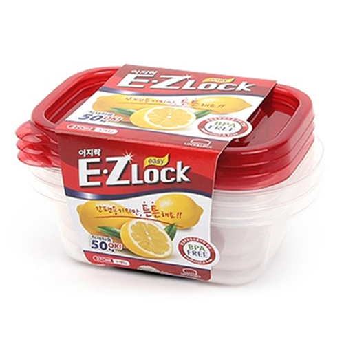 락앤락 뉴이지락 직사각 270ml (HLE6204) (3개)_이미지