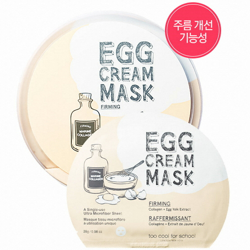 투쿨포스쿨 에그 크림 마스크시트 퍼밍 (1매)_이미지