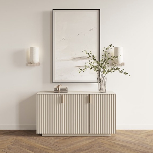 까사미아  뉴리네아 사틴유리 마블 콘솔 1200