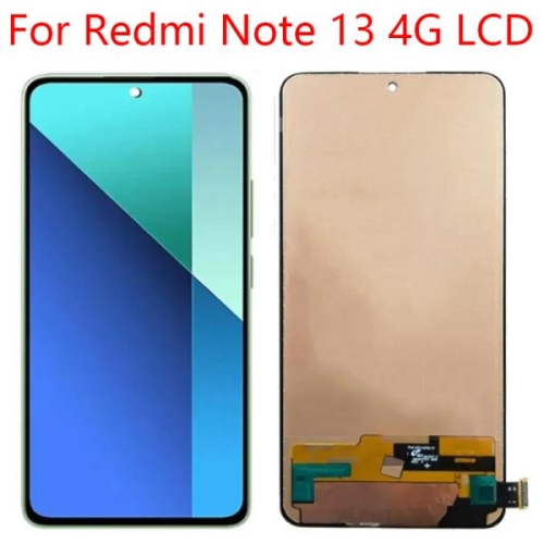 샤오미 Redmi Note 13 4G 디스플레이 터치 스크린 디지타이저 어셈블리 23129RAA4G LCD 수리 부품 용 AMOL..