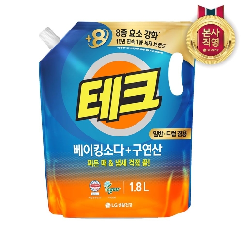 테크 베이킹소다+구연산 겸용 리필 1.8L (1개)_이미지