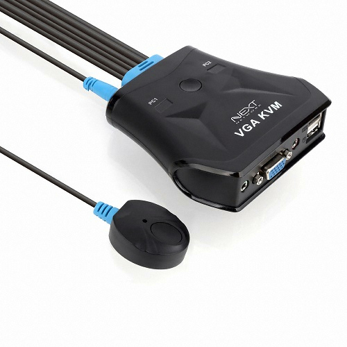 �������������ͽ� �ؽ�Ʈ 2:1 USB VGA ���̺� ��ü�� KVM ����ġ (NEXT-612VC-KVM)