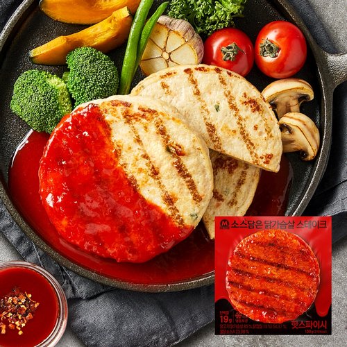 소스담은 닭가슴살 스테이크 핫스파이시 130g