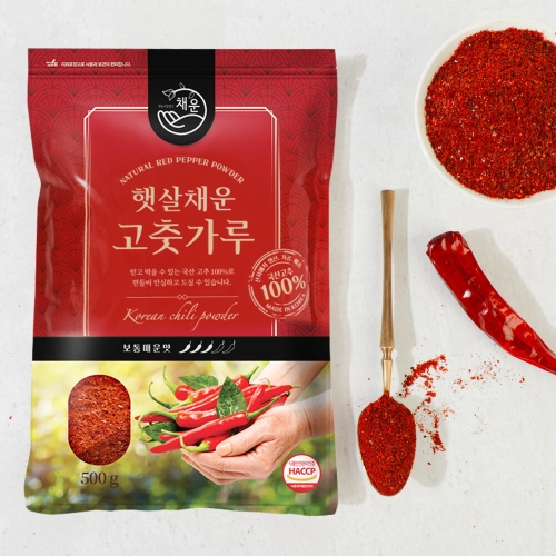 채운영농조합 햇살채운 고춧가루 김장용 보통매운맛 500g이미지입니다. 누르면 해당 게시물로 새창이동합니다.