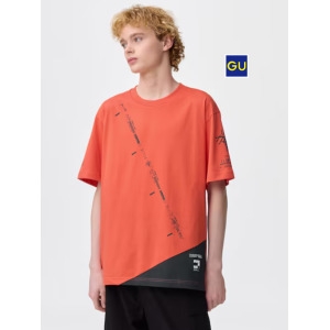 일본 GU 남성용 그래픽 티셔츠 전환 DEATH STRANDING 2 ON THE BEACH 357551 공지사항필독