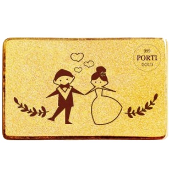 뽀르띠 프로포즈 선물 편지 골드바 1g (1개)_이미지