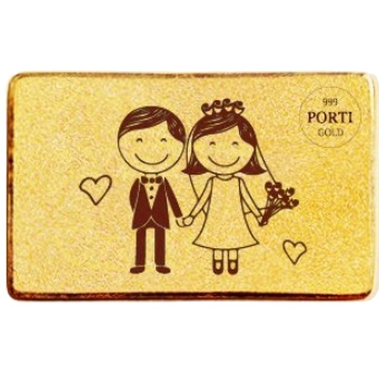 뽀르띠 프로포즈 선물 편지 골드바 1g (1개)_이미지