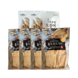 어부예찬 국내산 촉촉오징어 왕특대 8미(2미X4봉)+오징어채 2봉(50gX2) (1개)_이미지