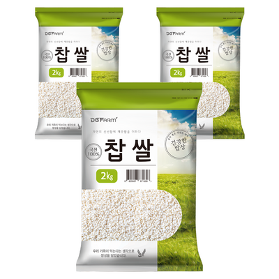대구농산 건강한밥상 찹쌀 (2kg,3개)