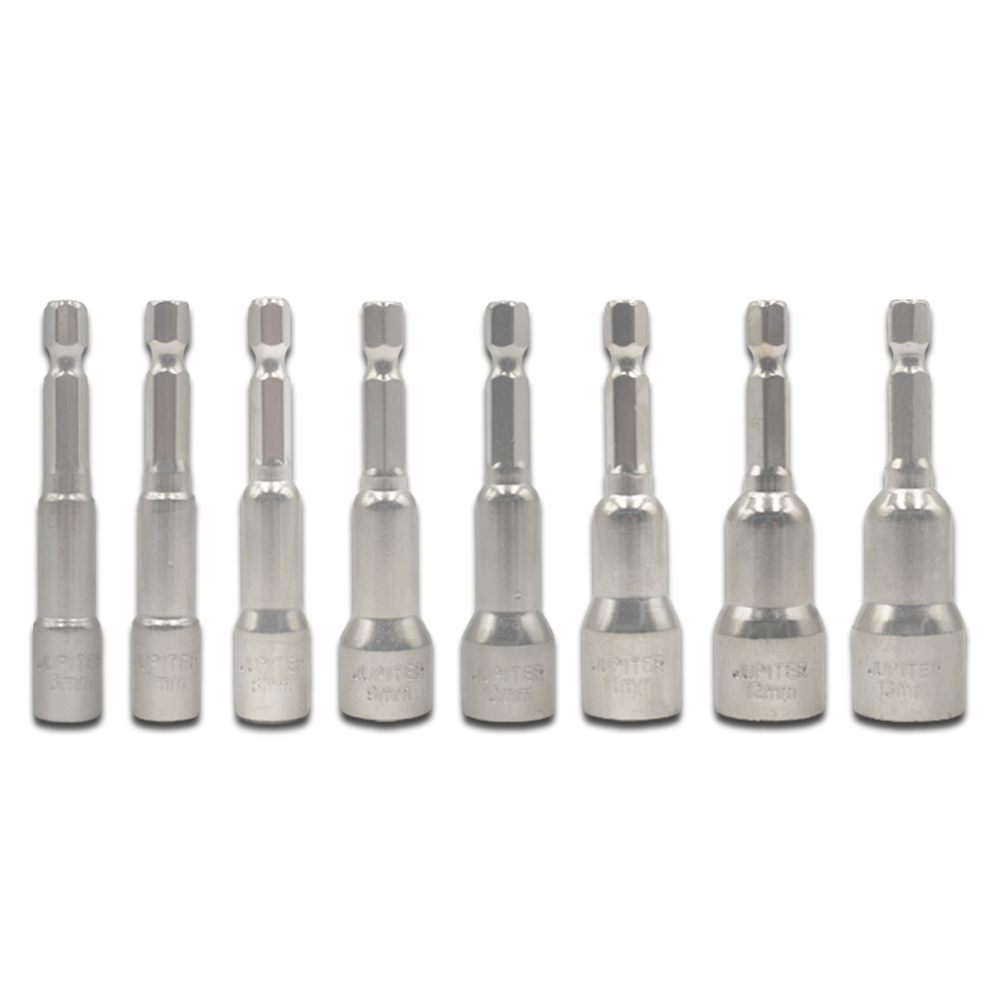 주피터 1/4인치 육각 자석 비트 소켓 세트 (8pcs)
