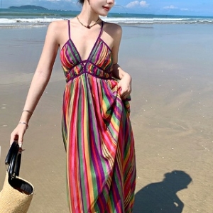 바바라 옷장 248658 쉬폰 롱원피스 휴양지룩 바캉스룩 맥시롱원피스 여름원피스