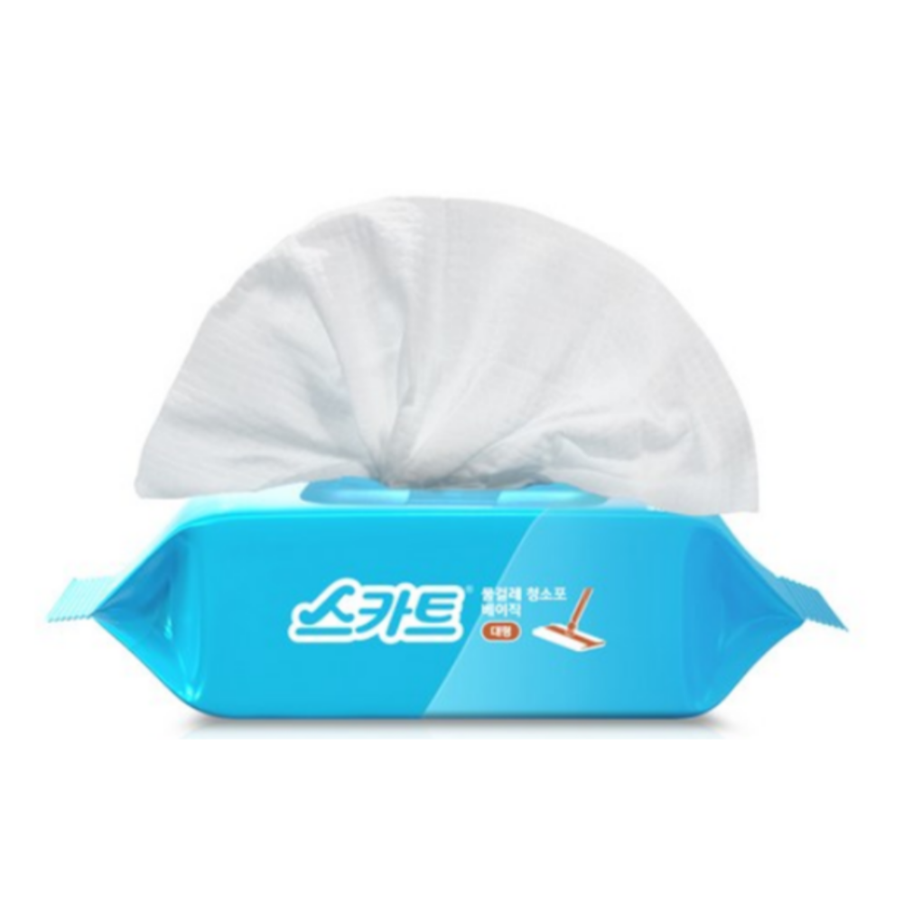 유한킴벌리 스카트 물걸레 청소포 베이직 대형 30매 (7개)_이미지
