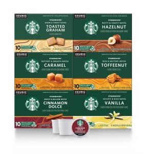 스타벅스 K-Cup Coffee Pods Variety K-컵 커피 팟 6종 10 캡슐_이미지