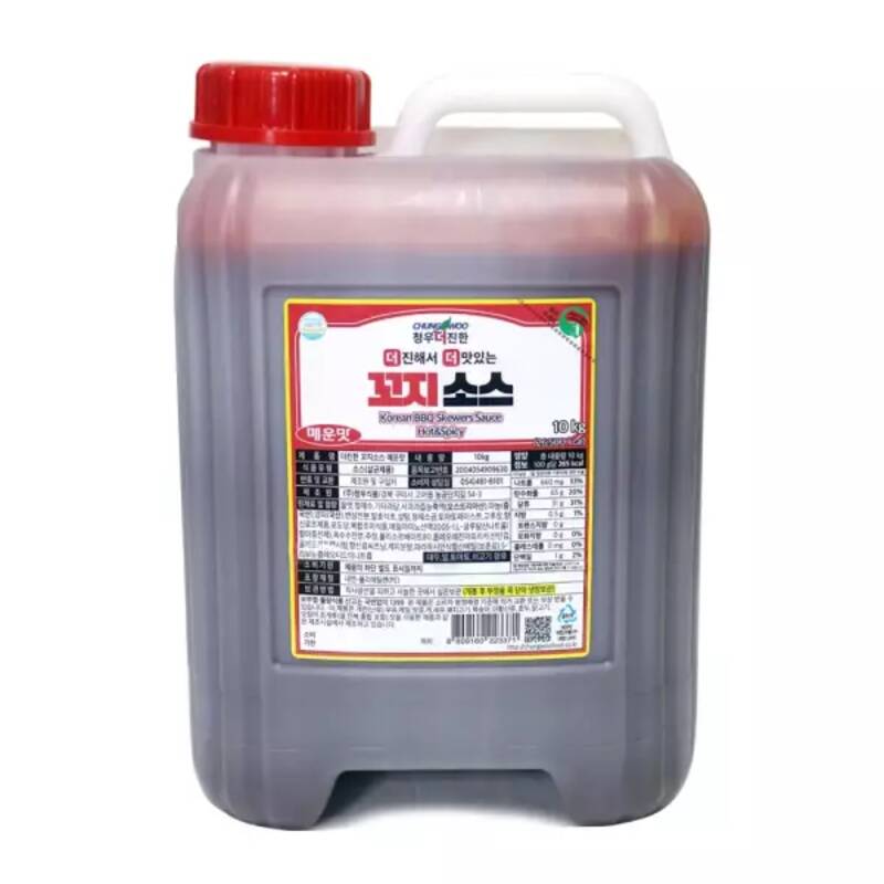  청우식품 더진한 꼬지소스 매운맛 10kg [1개]