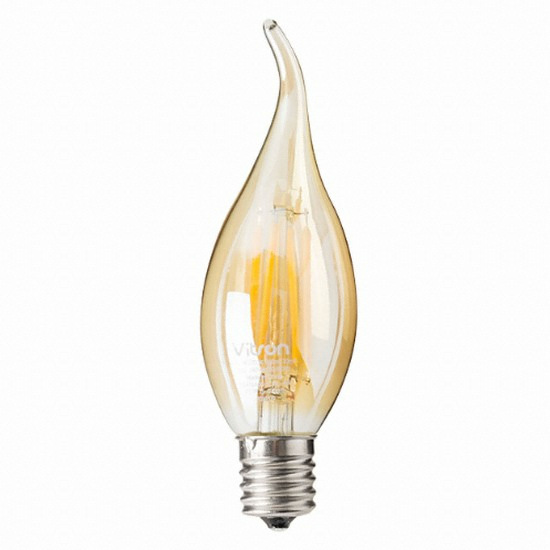 비츠온 LED C35L E14 에디슨 플레임 촛대구 전구색 4W