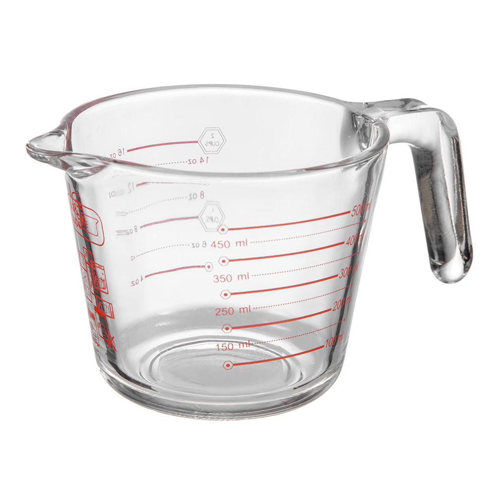 코멧 코멧 키친 오븐글라스 내열유리 멀티 계량컵 500ml (1개)_이미지