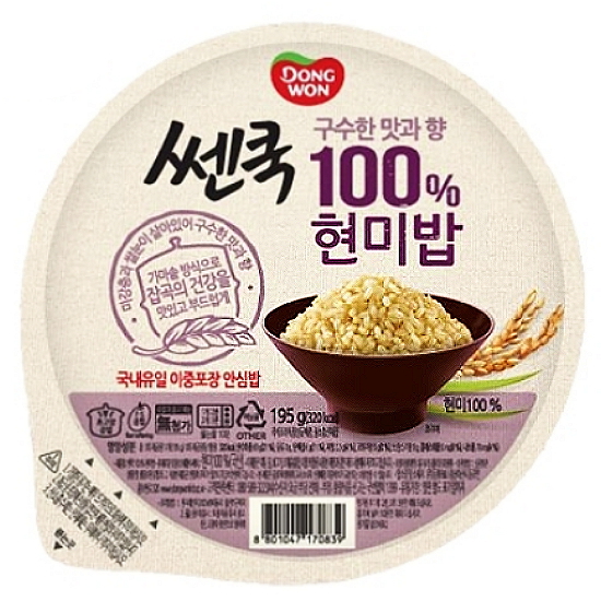 동원F&B 쎈쿡 100% 현미밥 195g (6개)