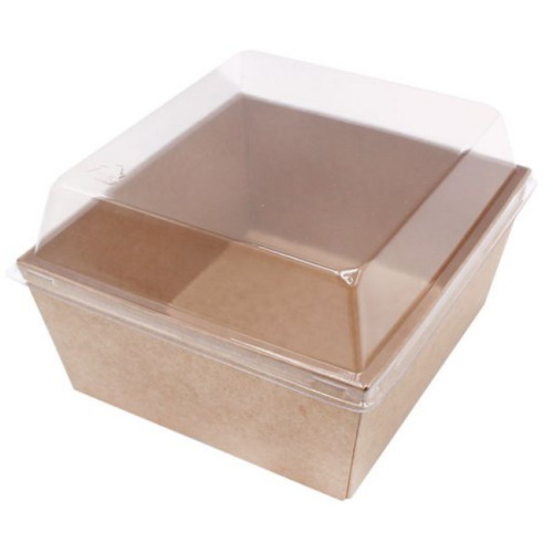 이룸팩 샌드위치용 케이스 크라프트 샐러드 정사각 (500개)_이미지