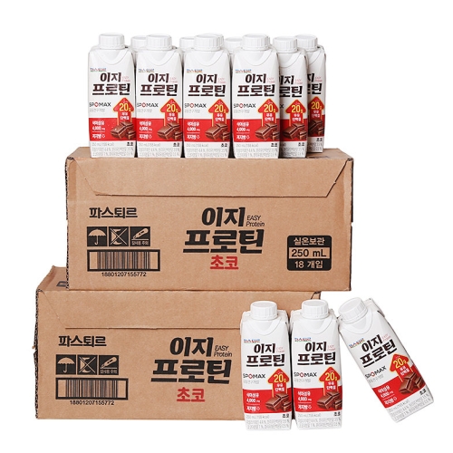 파스퇴르 이지프로틴 저당초코 250ml (48개)_이미지