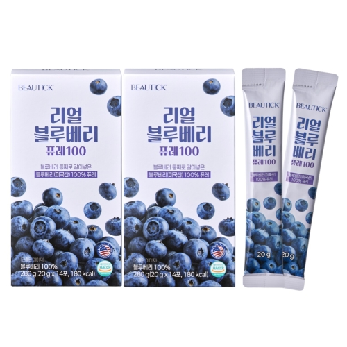 GNC 리얼 블루베리 퓨레 100 20g 14포 (2개)_이미지