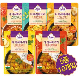 샘표식품 티아시아키친 본고장 정통커리 170g 5종 10개입 카레