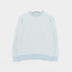 펜디키즈 FF로고 울 남아 니트 JUG186 AQUH F1R4Q/10A_이미지