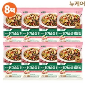 대상웰라이프 뉴케어 당플랜 퀴노아 닭가슴살 볶음밥 300g (8개)_이미지