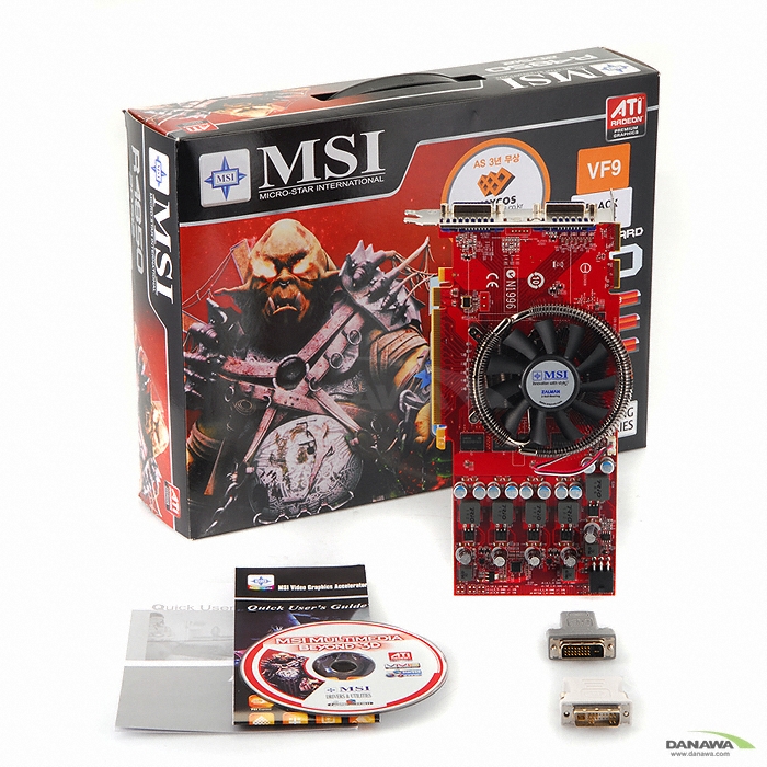MSI 라데온 HD 4850 R4850-2D512 O.C Triple-S 512MB VF9 BLACK PEARL_이미지