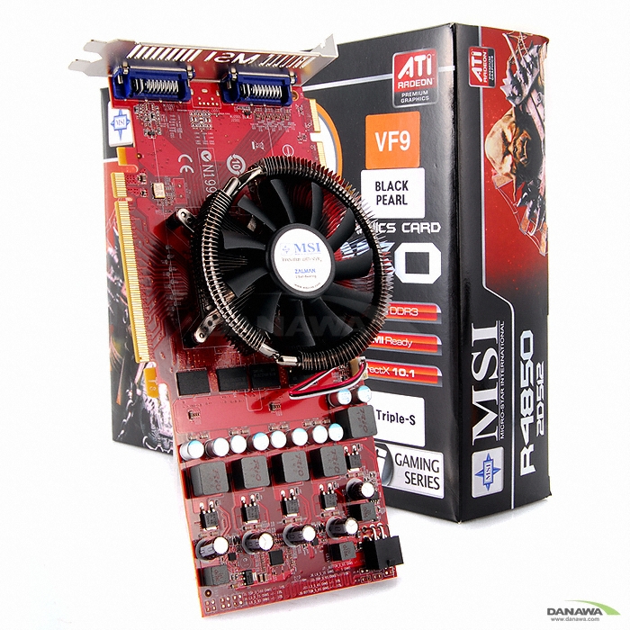 MSI 라데온 HD 4850 R4850-2D512 O.C Triple-S 512MB VF9 BLACK PEARL_이미지