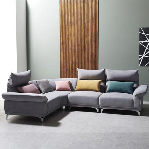 르네 코너 폴란드 조야 패브릭 소파 5인용