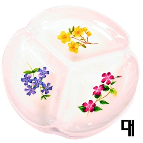 [불명] 러블리 삼각절 나눔접시 (5개,21cm)