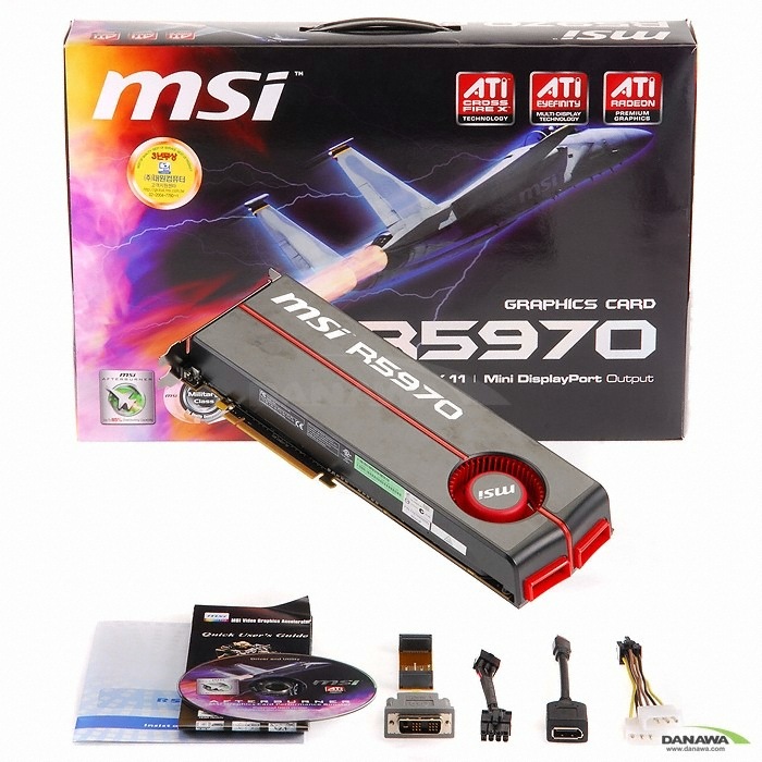 MSI 라데온 HD 5970 R5970-P2D2G D5 2GB 대원_이미지
