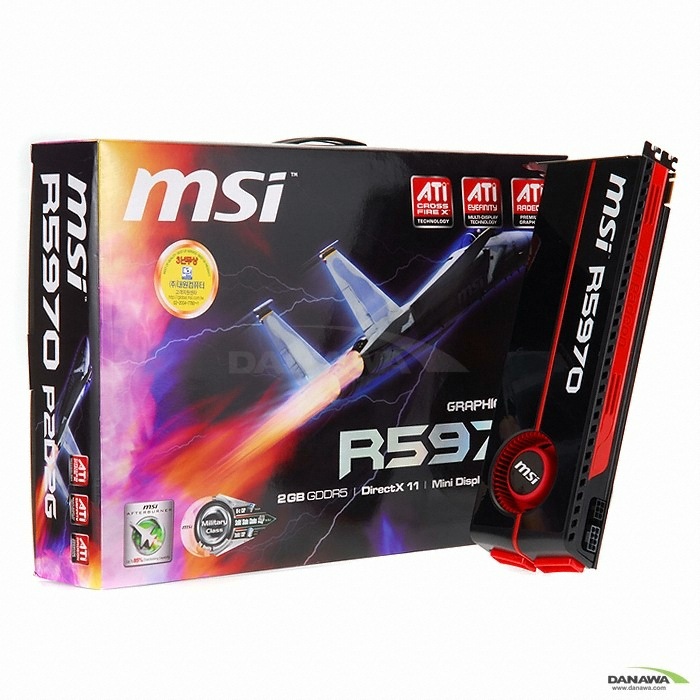 MSI 라데온 HD 5970 R5970-P2D2G D5 2GB 대원_이미지