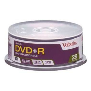 버바팀 DVD+R 4.7GB 4x 케익 25장