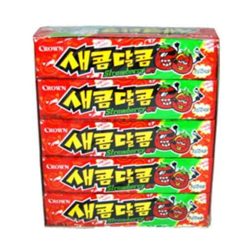크라운제과 새콤달콤 딸기 29g (15개)