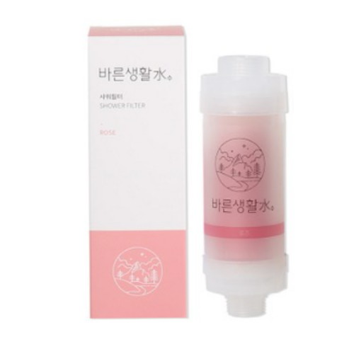리비스 바른생활수 호환 비타민 샤워필터 로즈