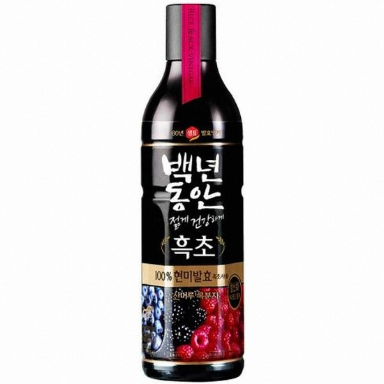 샘표식품 백년동안 현미발효 흑초 산머루 복분자 900ml (8개)_이미지