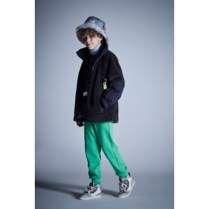 이현어패럴 블루테일 BLUETAIL AVG5JP03CG B 퀼팅 포인트 폴라플리스 집업 점퍼