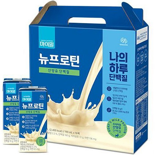 대상웰라이프 마이밀 마시는 뉴프로틴 산양유 단백질 190ml (16개)_이미지