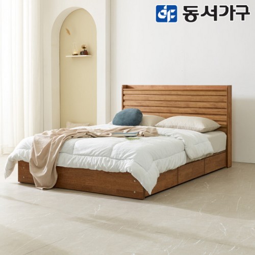 파로마 네오 리멜 원목 호텔식 수납 침대 Q (40T라텍스독립)_이미지