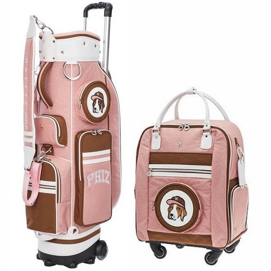 헤지스골프 피즈자수 4way 무빙 캐리어백세트 HWGF0F955P1_이미지