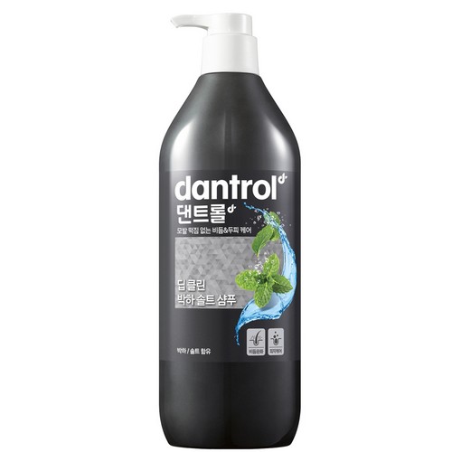 댄트롤 딥클린 박하 솔트 샴푸 820ml (4개)_이미지