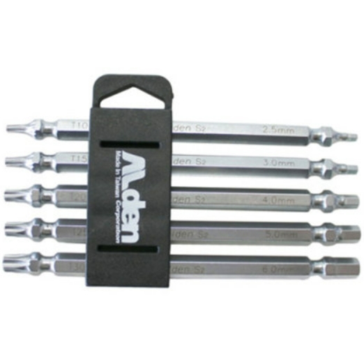 알덴 양용 별 드라이버 육각비트 세트 ALM2560-1030 (5pcs)