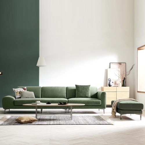 자코모 루시아 젠위브 패브릭 소파 4인용 (스툴포함)