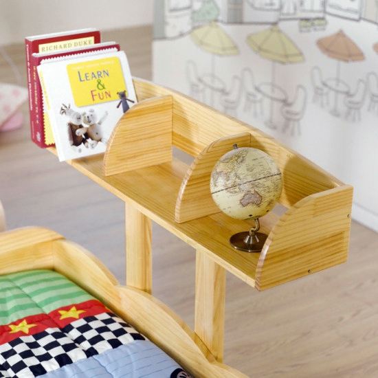 키즈돔 에프원 원목 깔판형 자동차 침대 S (매트별도)_이미지