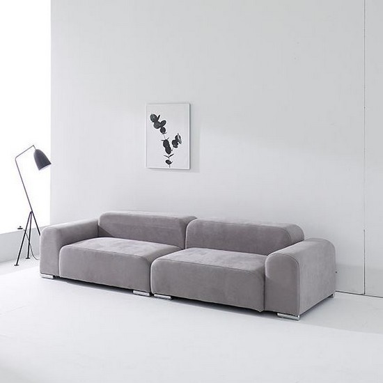 지베스 세비야 아쿠아텍스 패브릭 소파 4인용 (스툴별도)