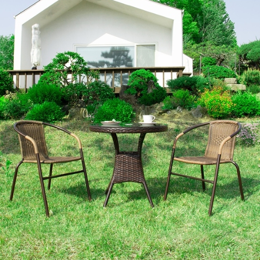 위드퍼니처 NEW 메이드 원형 야외 테이블 700 (39번의자2개)_이미지