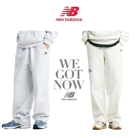 뉴발란스 UNI Athletics 기모 스트레이트 팬츠 Loose Fit NBMLD41913