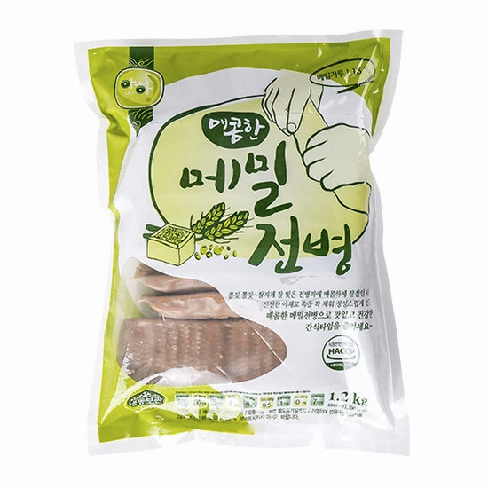 아하식품 매콤한 메밀전병 1.2kg (10개)_이미지