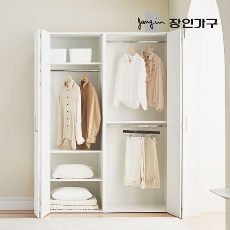 장인가구 노드 E0 폴딩도어 슬라이딩 옷장 B세트 1800_이미지